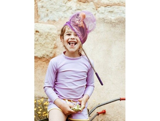 Camiseta de baño con protección solar BAÏNES UPF50+ (Lila)