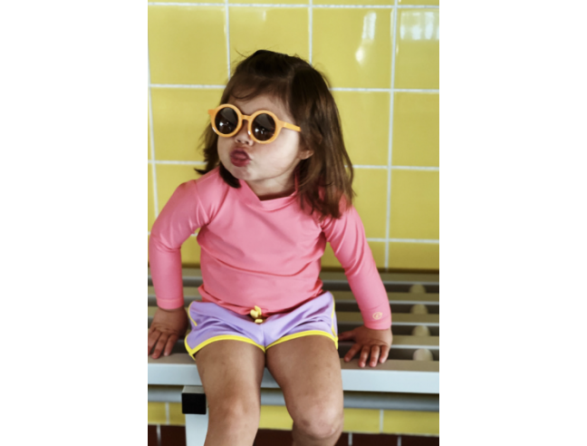 Camiseta de baño con protección solar BAÏNES UPF50+ (Rosa)