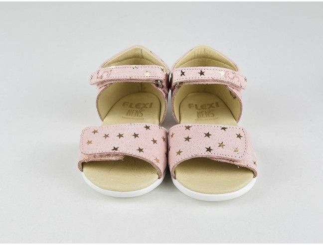Sandalia Abierta FlexiNENS Rosa Estrellas SS24