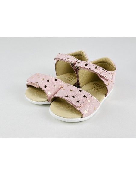 Sandalia Abierta FlexiNENS Rosa Estrellas SS24