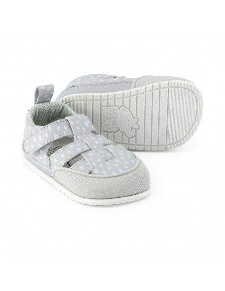 Zapato Feroz Sandalia Microfibra Irta Ulises Gris SS24