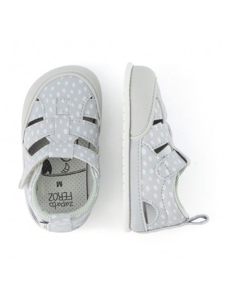 Zapato Feroz Sandalia Microfibra Irta Ulises Gris SS24