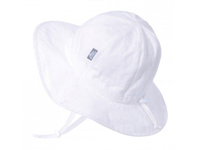 Sombrero ajustable Floppy con protección solar Blanco