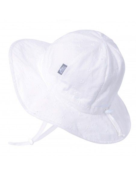 Sombrero ajustable Floppy con protección solar Blanco