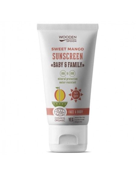 Protector Solar Mineral Bebés SPF 50+ 150ml Mango WOODEN SPOON