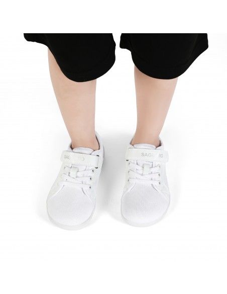 Zapatilla deportiva barefoot Saguaro AXZA085WH Luck I White Unisex