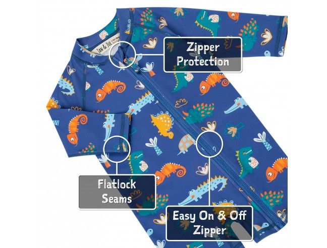 Mono de baño con protección solar Dino Buddies...
