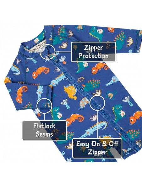 Mono de baño con protección solar Dino Buddies Janandjul