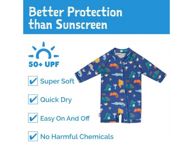 Mono de baño con protección solar Dino Buddies...