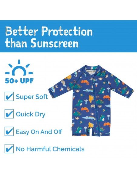 Mono de baño con protección solar Dino Buddies Janandjul