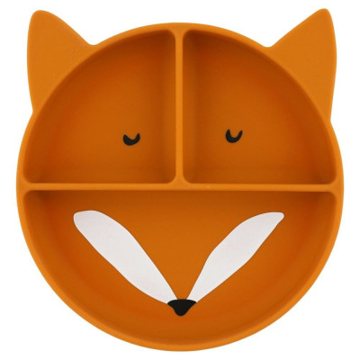 Plato Silicona con ventosa y compartimentos Trixie FOX