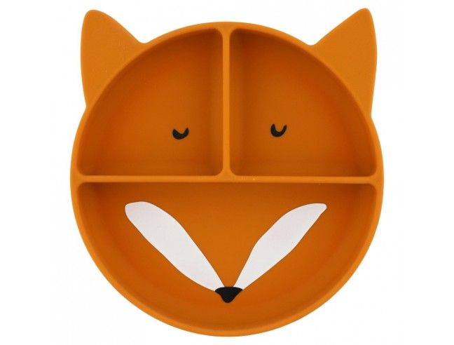 Plato Silicona con ventosa y compartimentos Trixie FOX