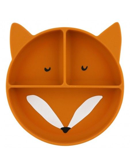 Plato Silicona con ventosa y compartimentos Trixie FOX