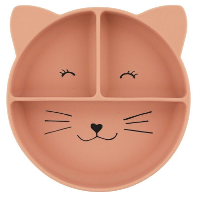 Plato Silicona con ventosa y compartimentos Trixie GATO