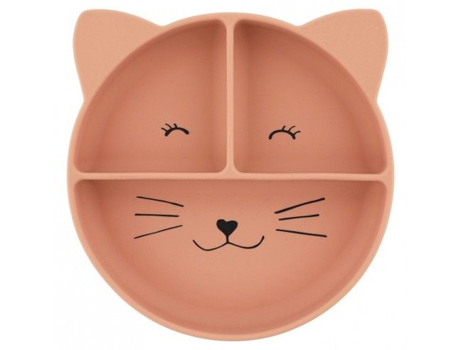 Plato Silicona con ventosa y compartimentos Trixie GATO