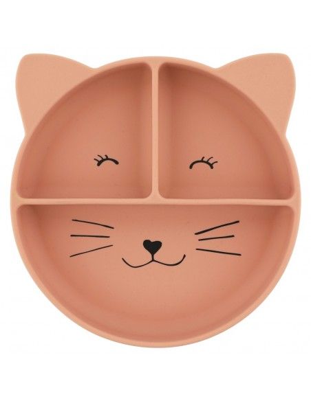 Plato Silicona con ventosa y compartimentos Trixie GATO