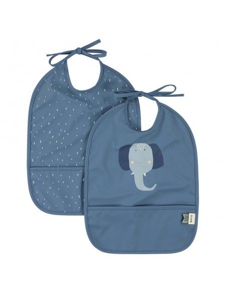 Set 2 Babero impermeables Trixie Elefante
