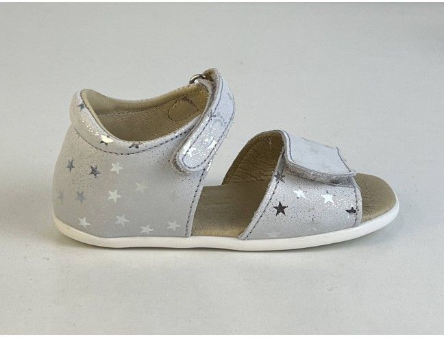 Sandalia Abierta FlexiNENS Plata Estrellas SS24