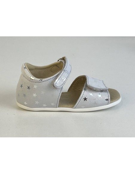 Sandalia Abierta FlexiNENS Plata Estrellas SS24