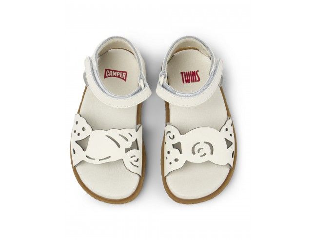 Sandalia Corbu Houston/Miko Blanca con talonera Camper SS24