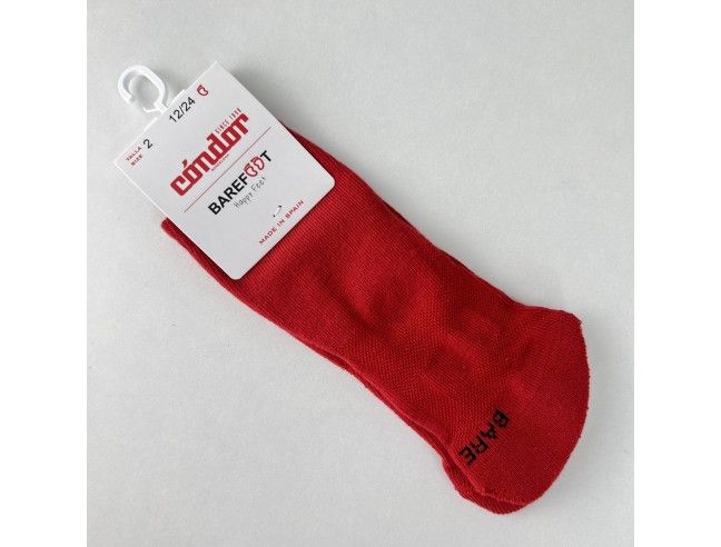 Calcetines Barefoot Cóndor Liso ROJO