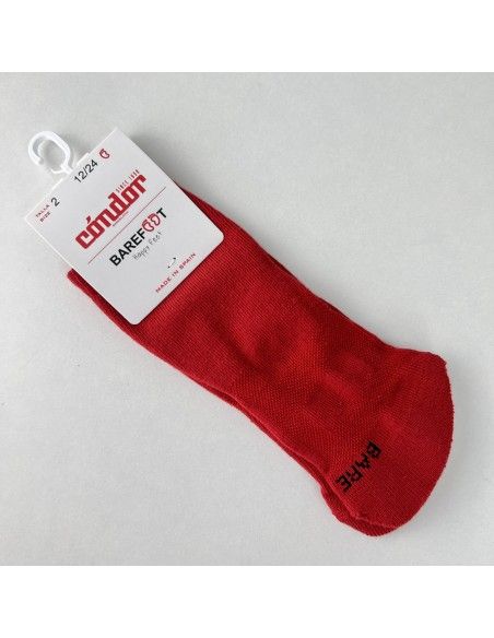 Calcetines Barefoot Cóndor Liso ROJO
