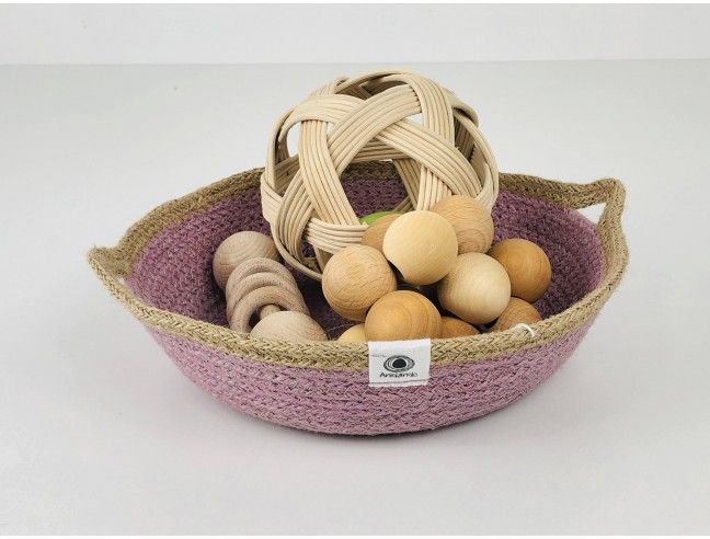 Cesta con asas Anidando ROSA