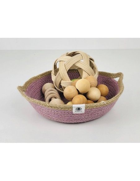 Cesta con asas Anidando ROSA