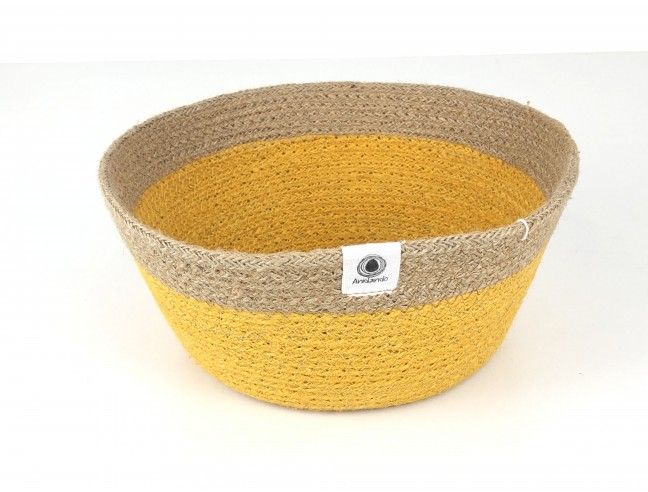 Cesta para piezas sueltas AMARILLO Anidando 22*10cm