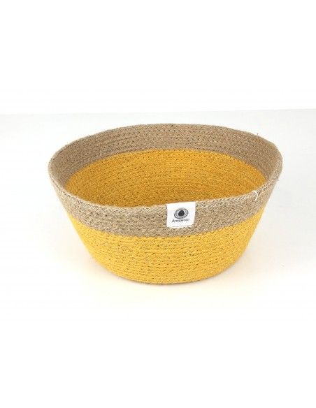 Cesta para piezas sueltas AMARILLO Anidando 22*10cm