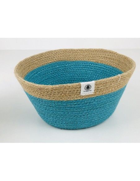 Cesta para piezas sueltas TURQUESA Anidando 22*10cm