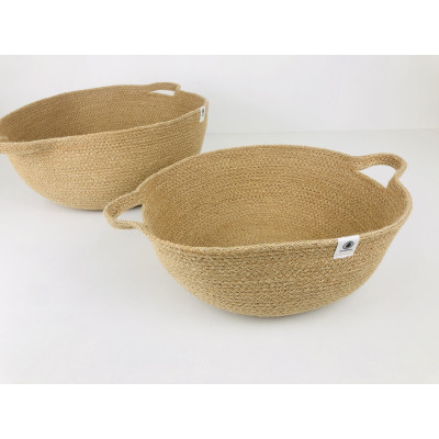 Cesta con asas Anidando NATURAL 30*12 cm