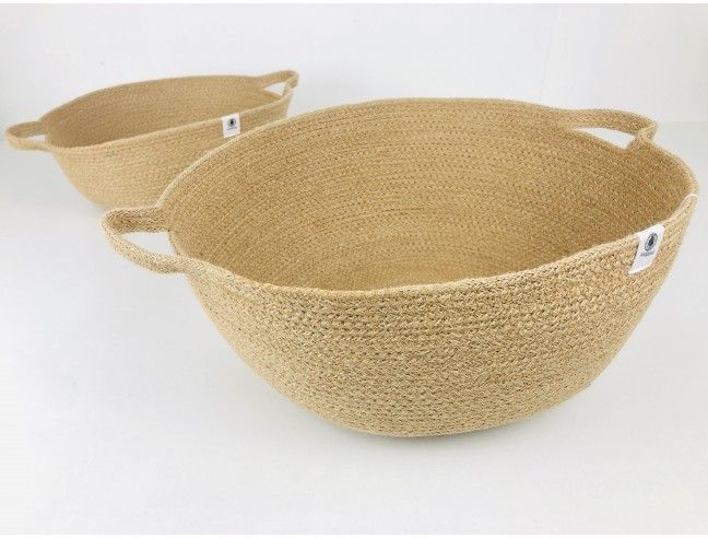 Cesta con asas Anidando NATURAL 32*15 cm