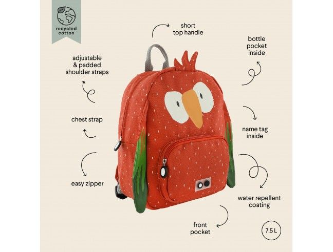 Mochila Trixie Grande Loro