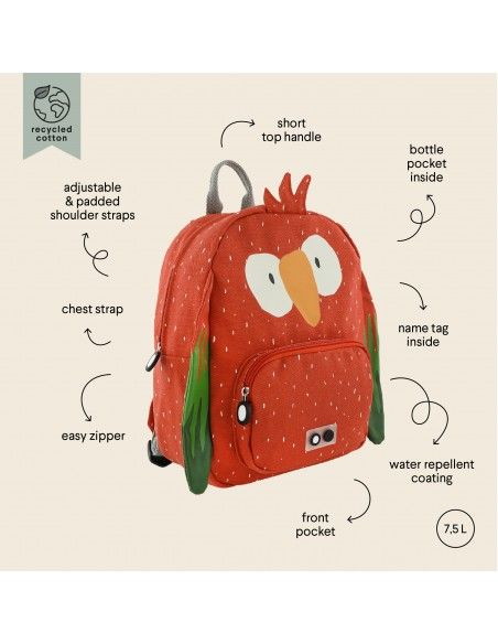 Mochila Trixie Grande Loro