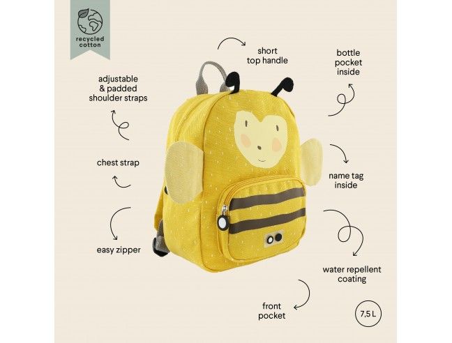 Mochila Trixie Grande Abeja
