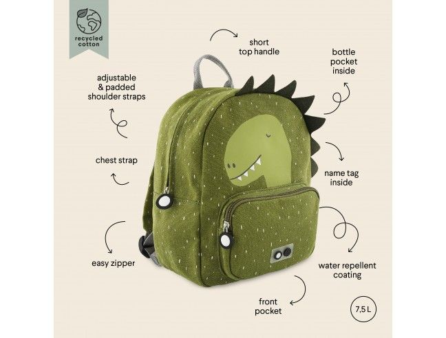 Mochila Trixie Grande Dino