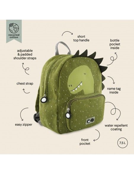 Mochila Trixie Grande Dino