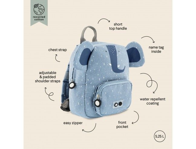 Mochila Trixie Small Elefante