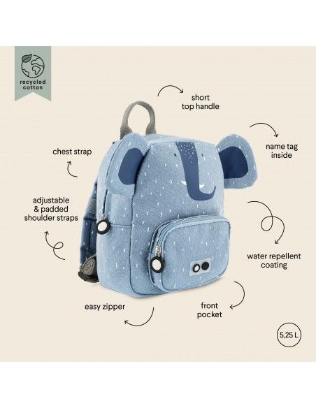 Mochila Trixie Small Elefante