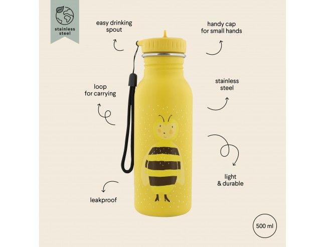 Botella Trixie de acero inoxidable Abeja 500ml