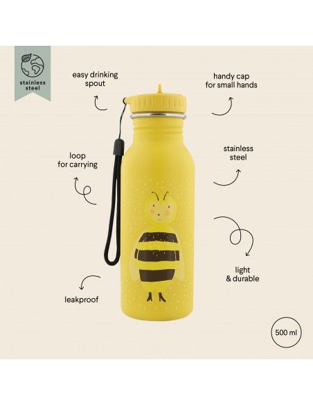 Botella Trixie de acero inoxidable Abeja 500ml