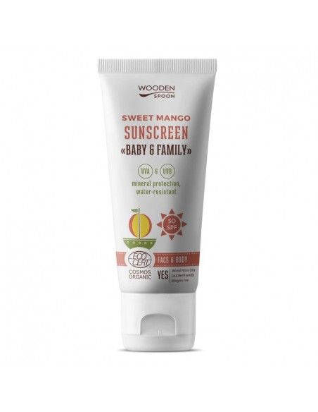 Protector Solar Mineral Bebés SPF 50+ 100ml Mango WOODEN SPOON