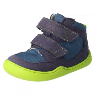 Botín barefoot velcro LUCHS Azul/Verde bLifestyle