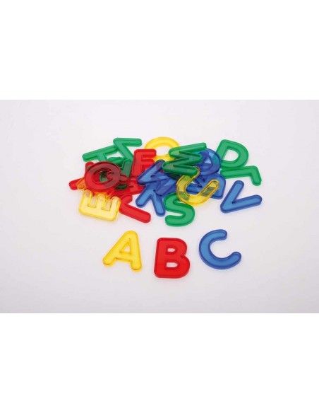 Letras mayúsculas traslúcidas multicolor TICKIT