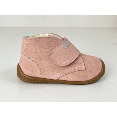 Zapato primeros pasos Esdori Piel Serraje Rosa