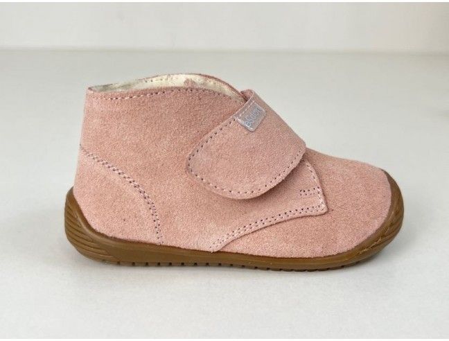 Zapato primeros pasos Esdori Piel Serraje Rosa