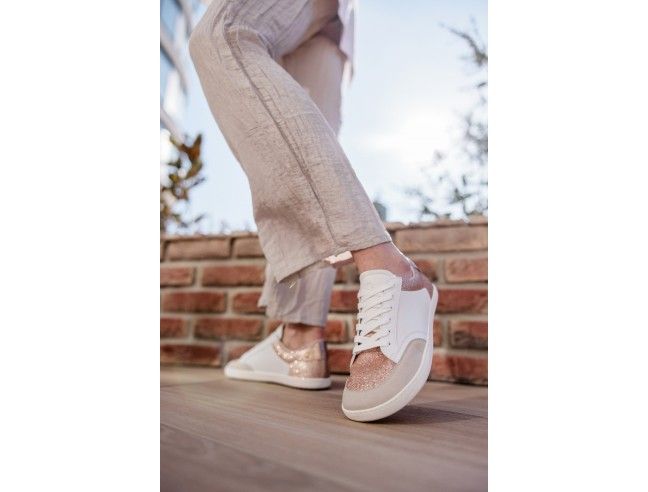 Deportiva barefoot Sneaker CHARM Rose Gold  Shapen