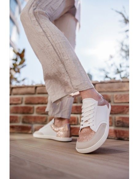 Deportiva barefoot Sneaker CHARM Rose Gold  Shapen