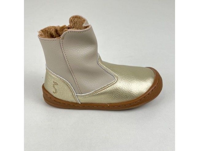 Bota caña media Cava/Beige Flexi Nens